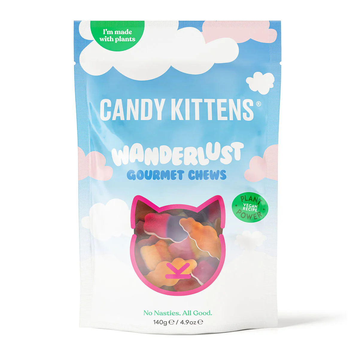 Lollies Wanderlust 140g Candy Kittens - Gourmet Brands
