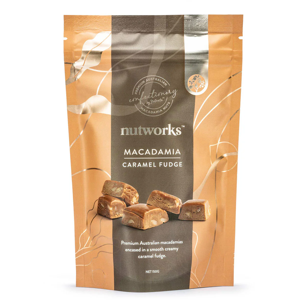 Macadamia Caramel Fudge Nutworks 150g - Gourmet Brands
