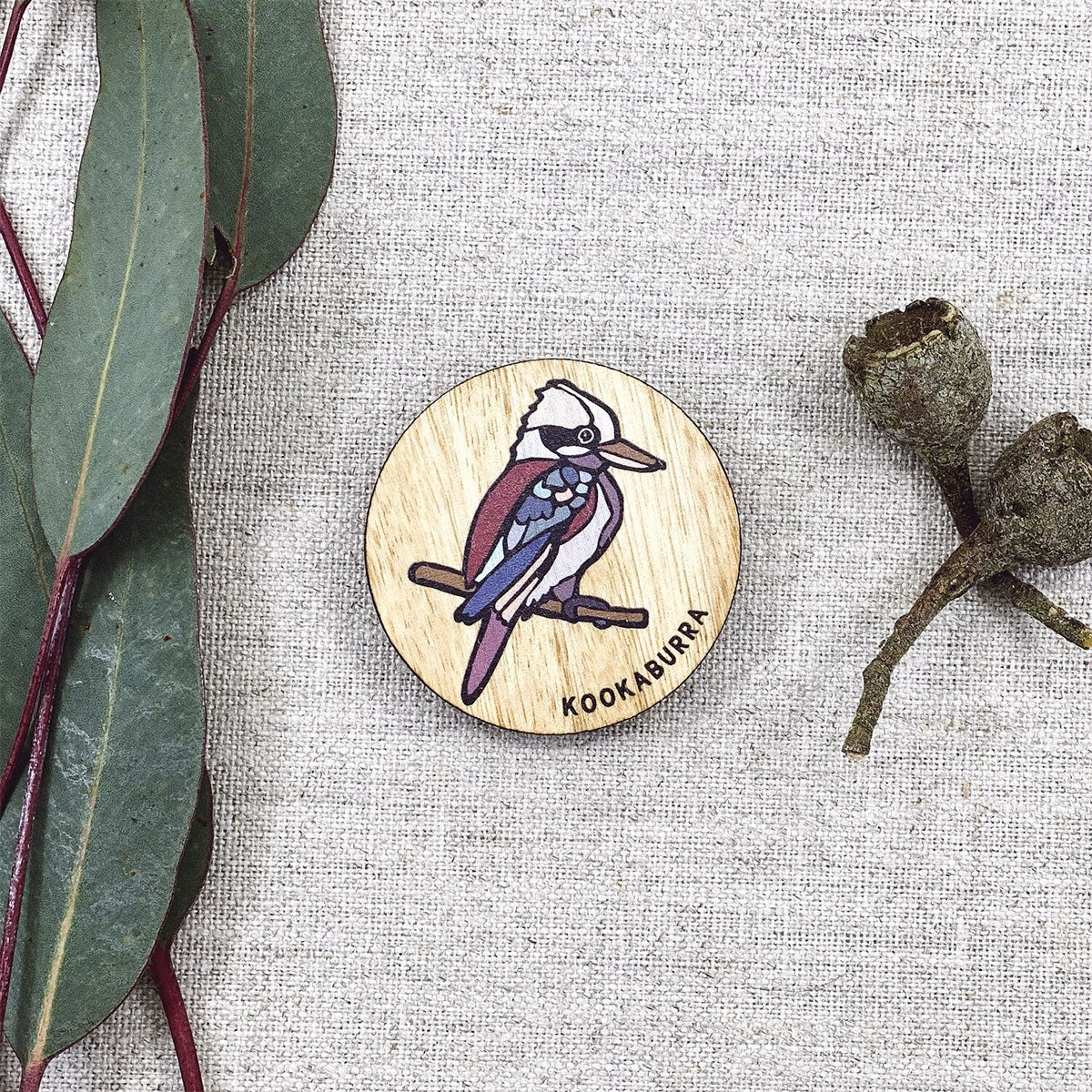 Magnet Coloured kookaburra - Buttonworks