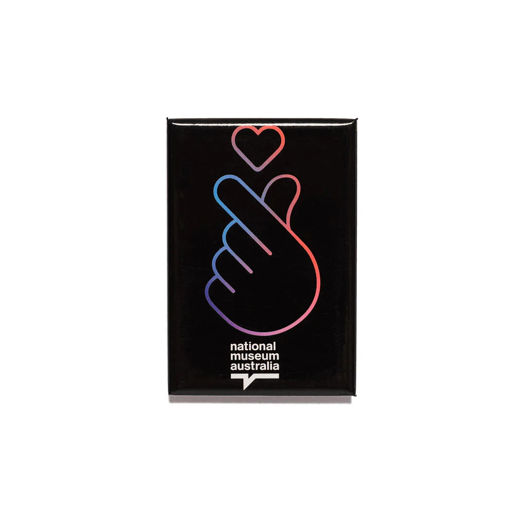 Magnet Finger Heart Black Hallyu Korean Wave - Branded Ideas
