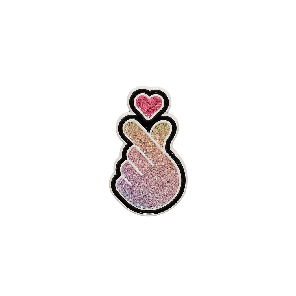 Magnet Hallyu Finger Heart Rainbow Glitter Powder - Explore Engage Enjoy
