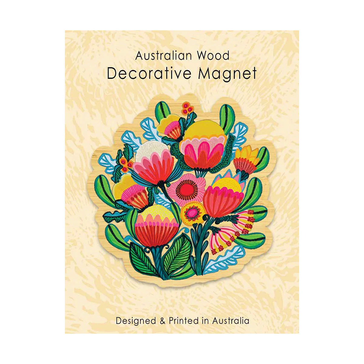 Magnet KK Bush Bouquet Wooden - Aero Images