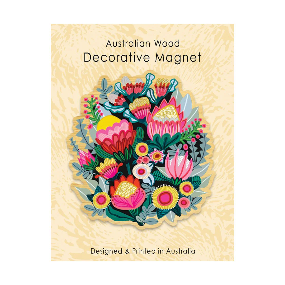 Magnet KK Bush Flowers Wooden - Aero Images