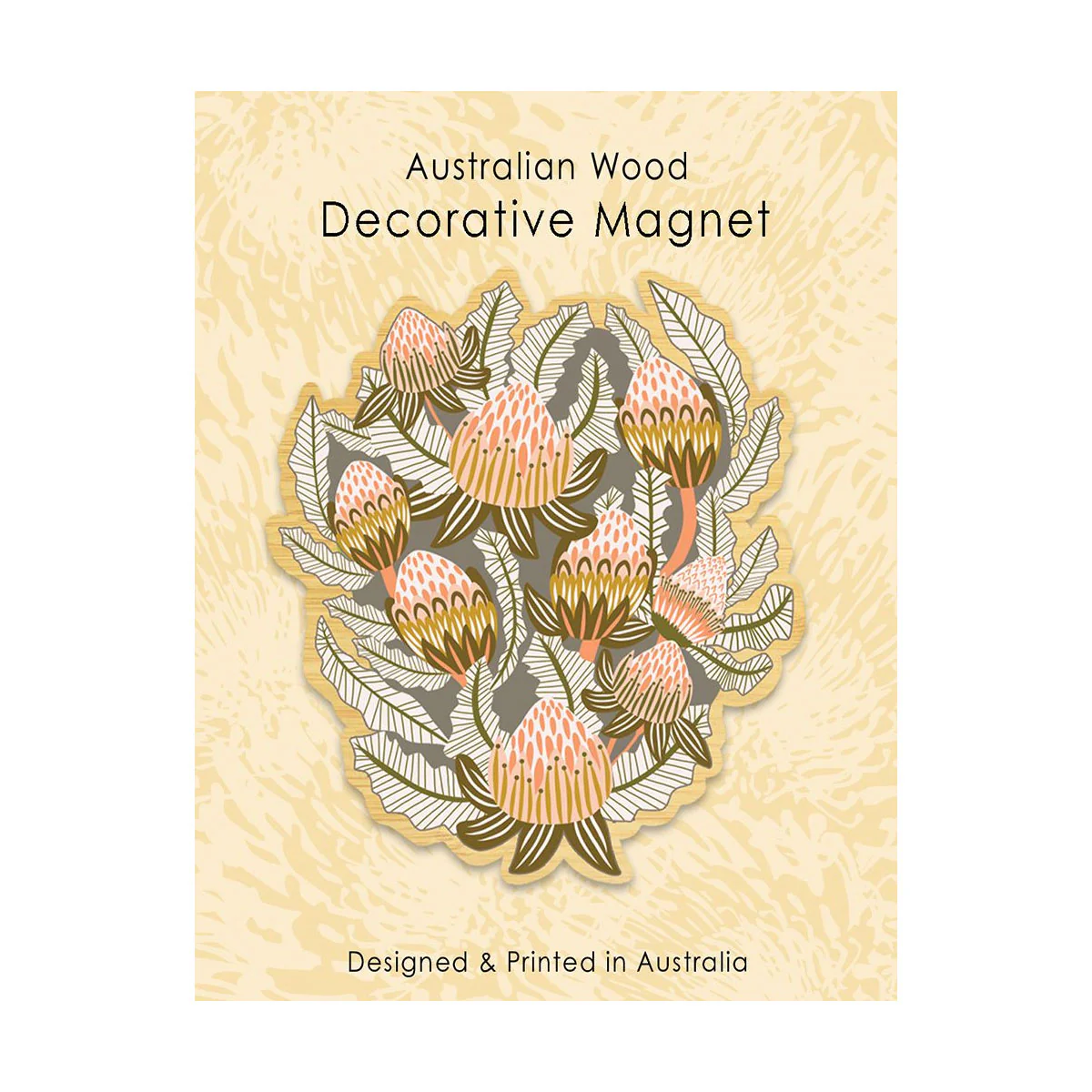 Magnet KK Bush Toned Banksias Wooden - Aero Images