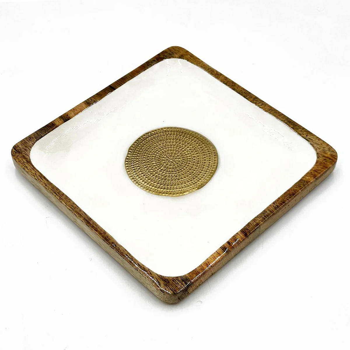 Medallion Square Plate Olivia Wilson BOWI766MSP - Better World Arts