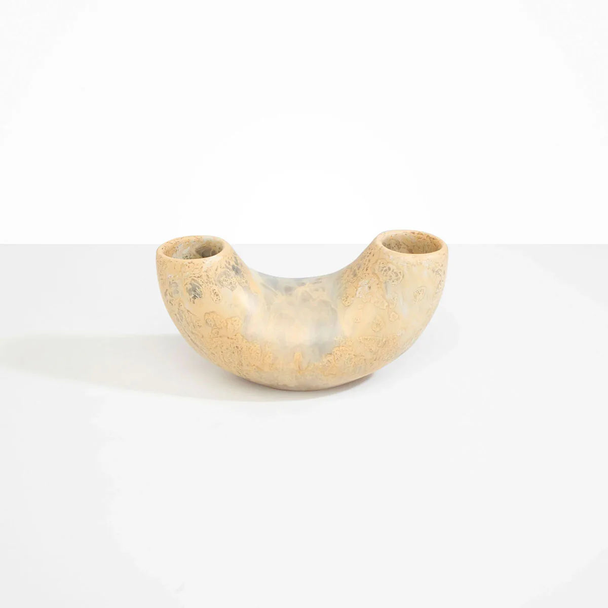 Medium Horn Vase Sandy Pearl - Dinosaur Designs