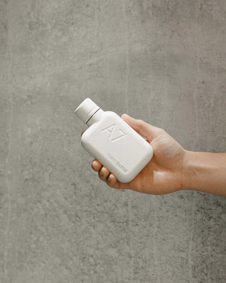 Memobottle A7 Stainless Steel White - Telegram - Image 2