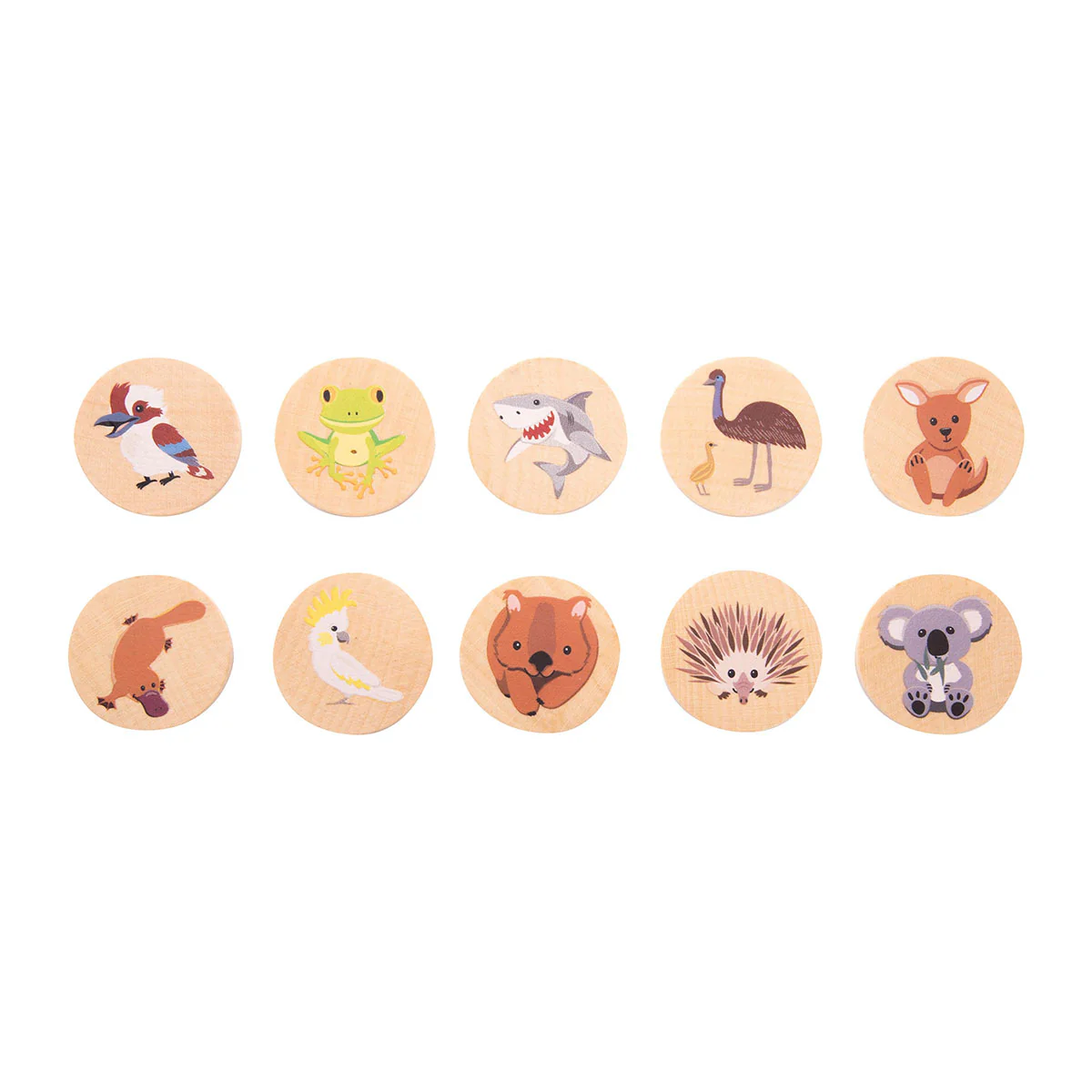 Memory Game Aussie Animals Wooden - Isalbi - Image 2