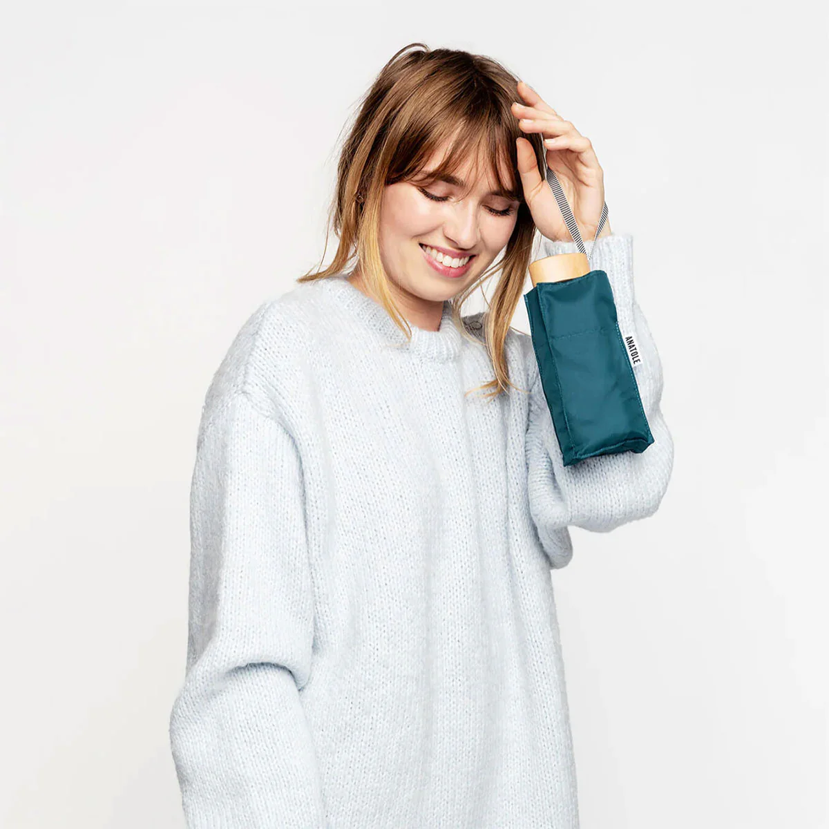 Micro Umbrella Octave Mineral Blue - French Bazaar - Image 2
