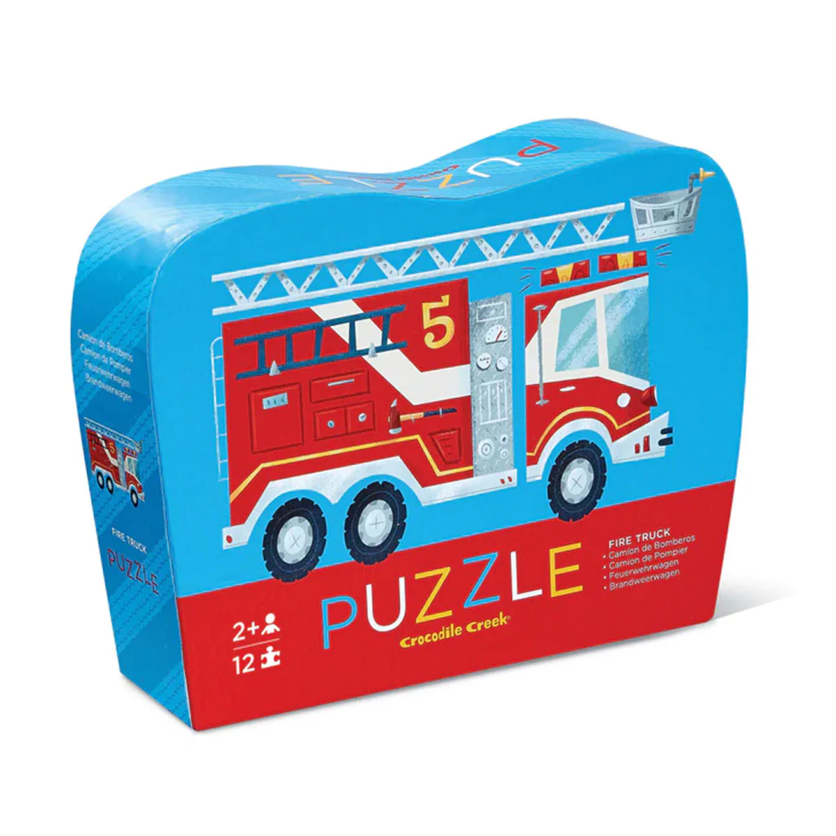 Mini Puzzle 12pc Fire Truck - Tiger Tribe