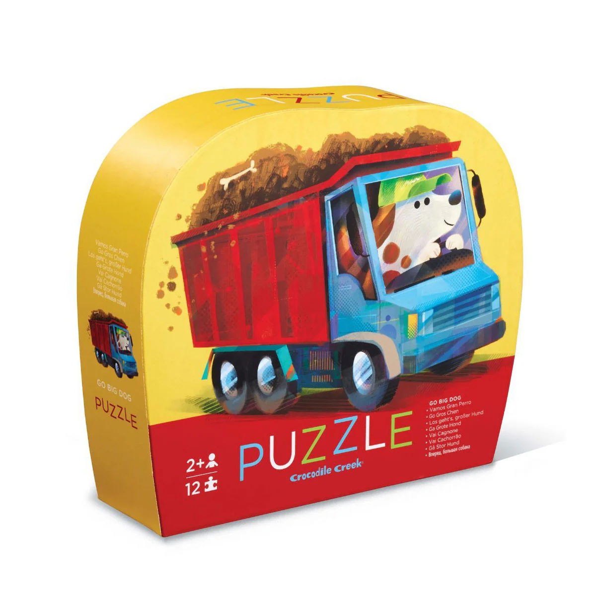 Mini Puzzle Go Big Dog 12pc - Tiger Tribe