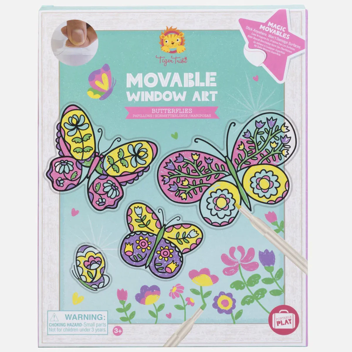 Movable Window Art Butterflies - Tiger Tribe