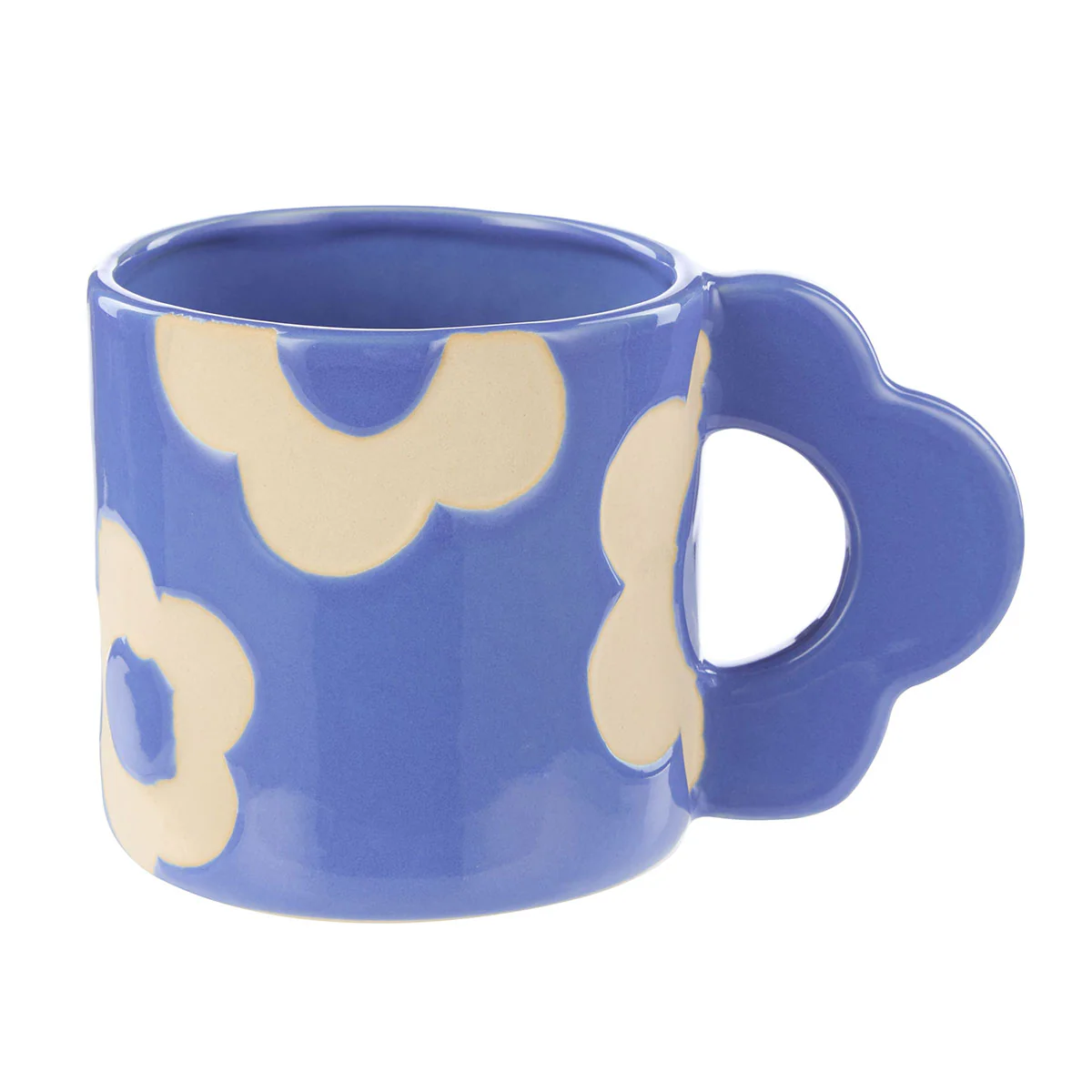 Mug Posey Flower Blue 400ml - Isalbi