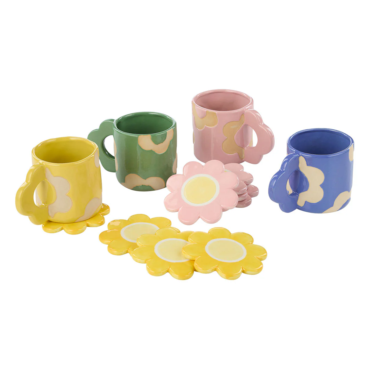Mug Posey Flower Blue 400ml - Isalbi - Image 2