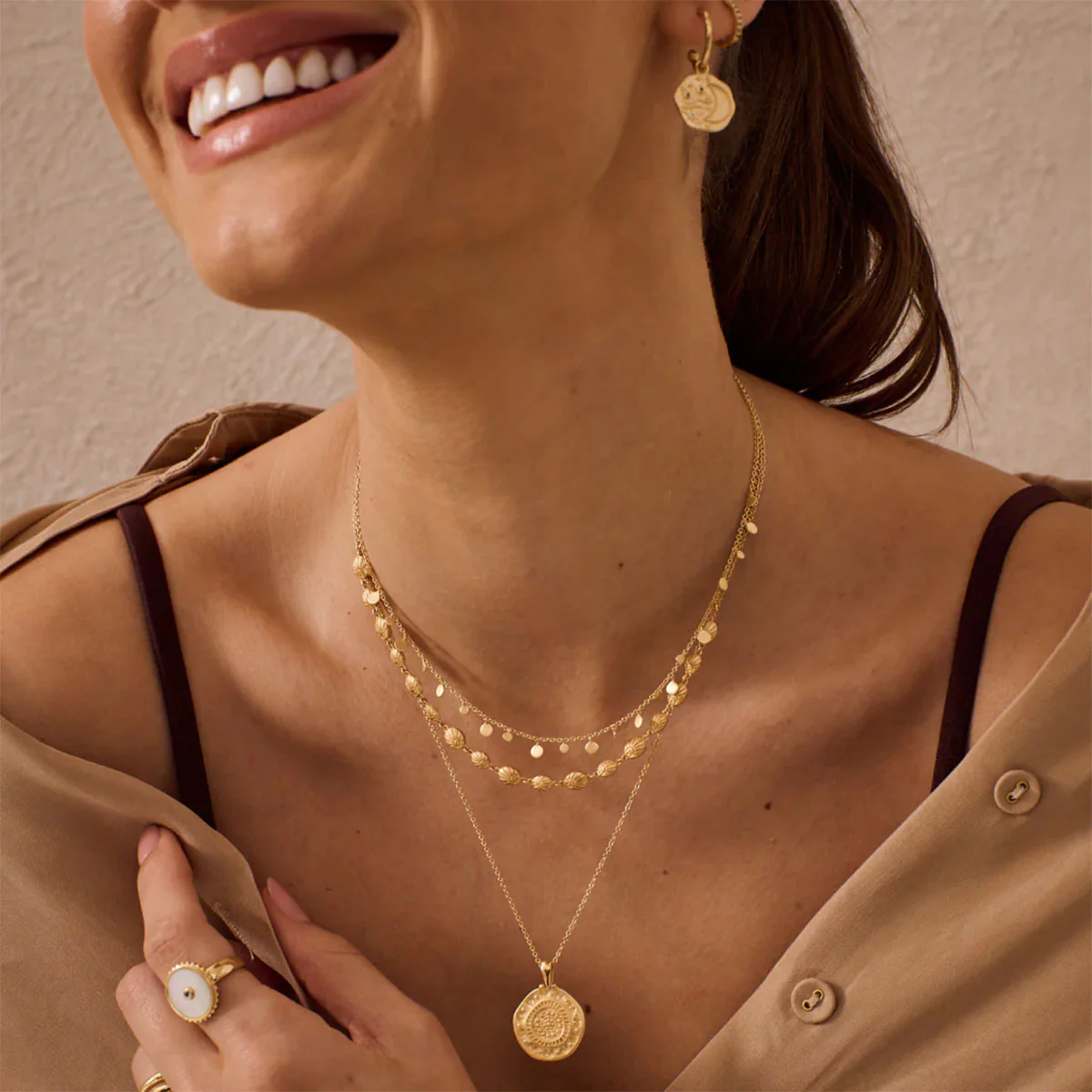 Necklace Daisy Hill Kindred 18KT Yellow Gold Plated - Murkani - Image 2