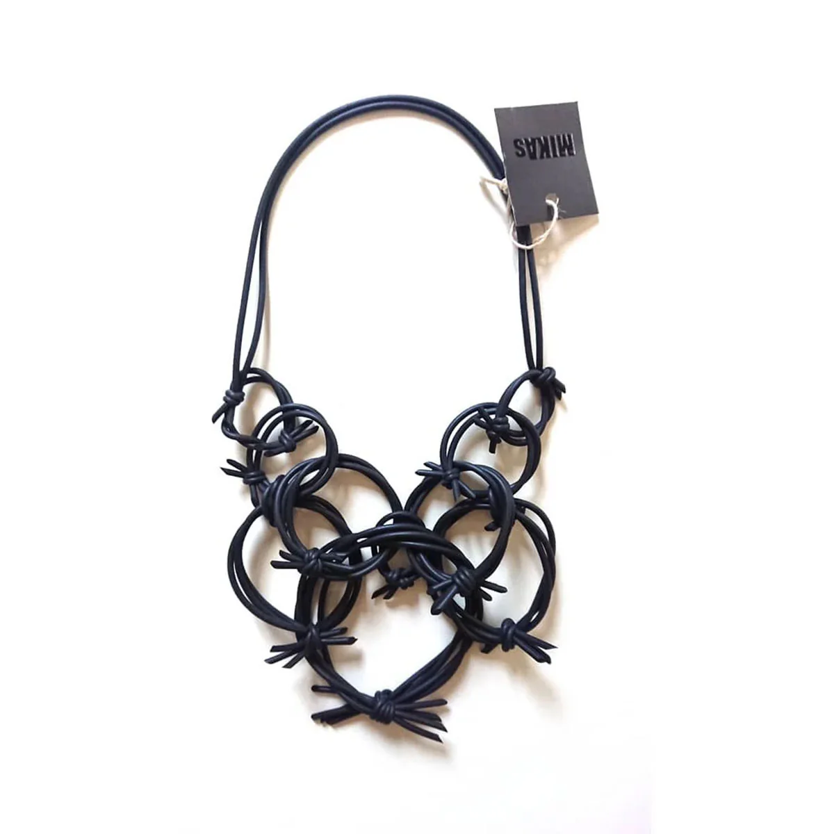 Necklace Thorns Rings Black - MIKAs
