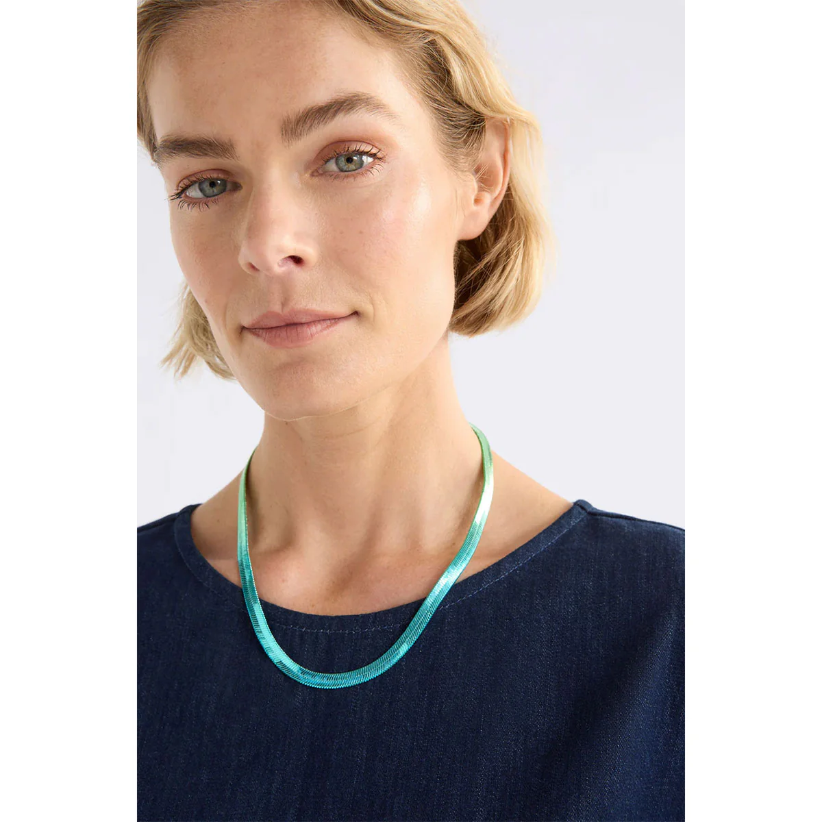 Necklace Vera Green-Blue Ombre Short - Elk Accessories - Image 2