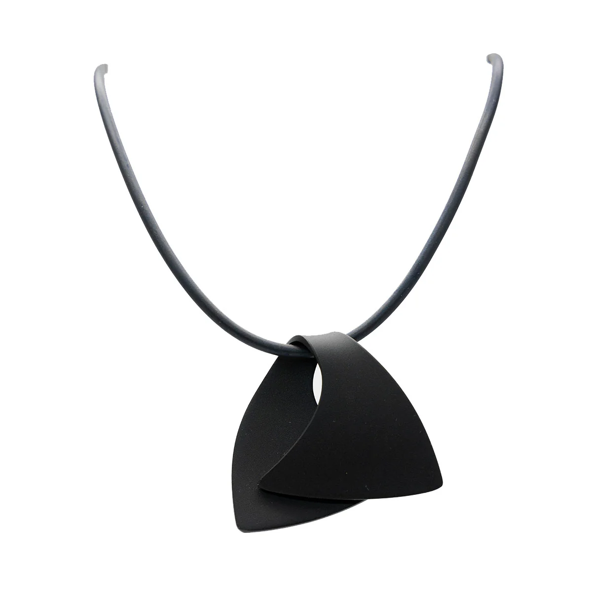 Neckpiece Leaf Black - FINK