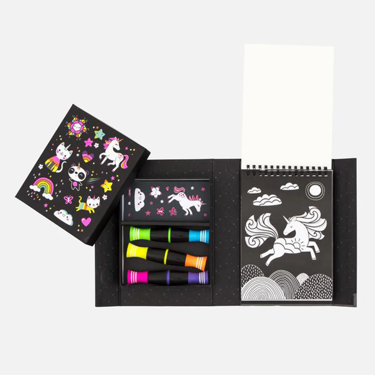 Neon Colouring Set Unicorn and Friends - Tiger Tribe - Image 2