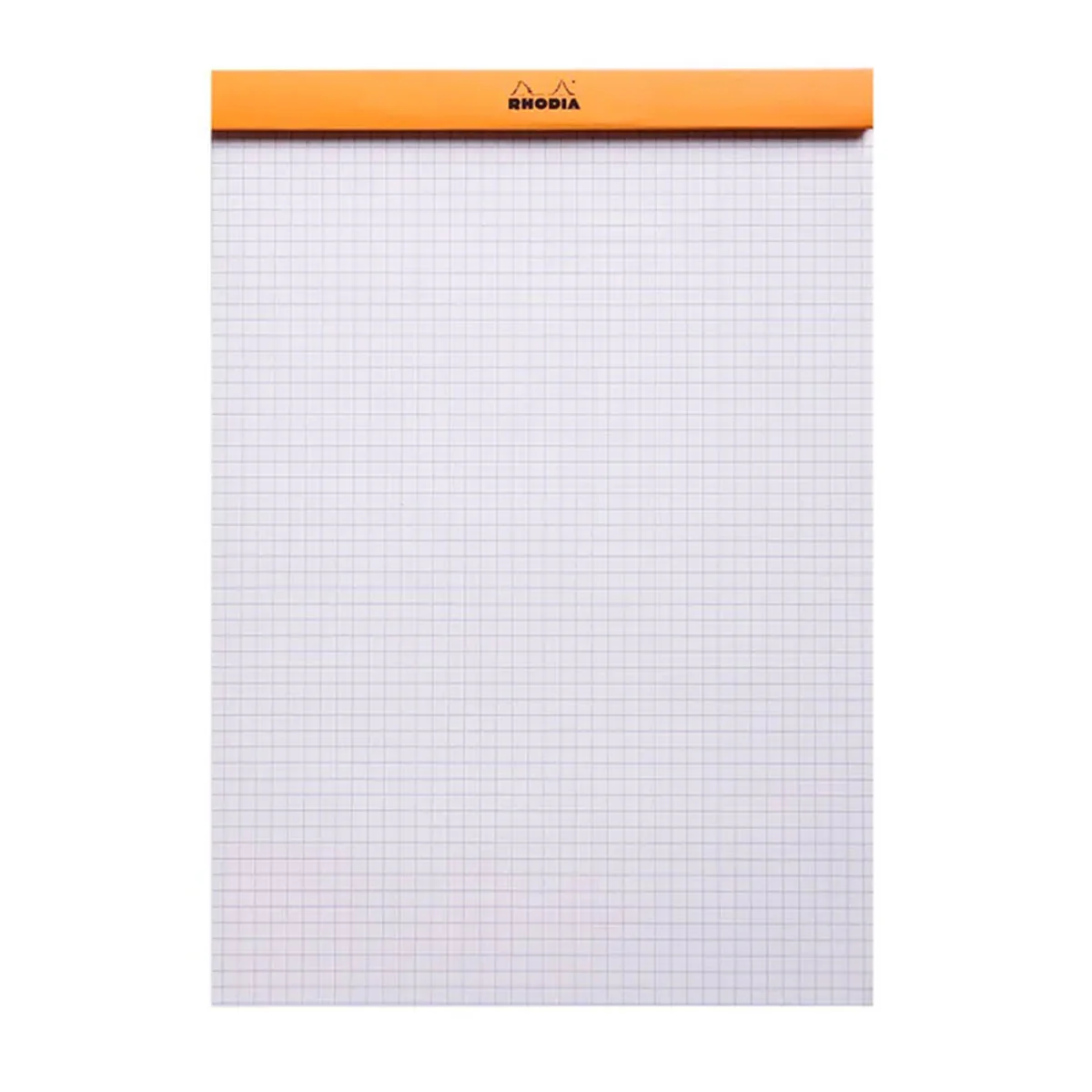 Notepad A4 Grid Orange Top Stapled Rhodia - Paperie - Image 2