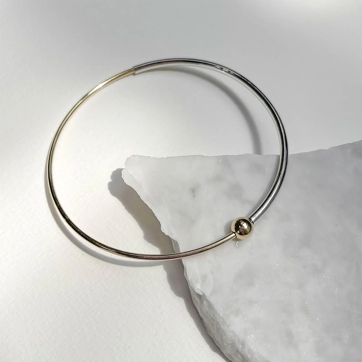 Orbit Bangle Gold Filled Silver Bangle - Amy Tamblyn