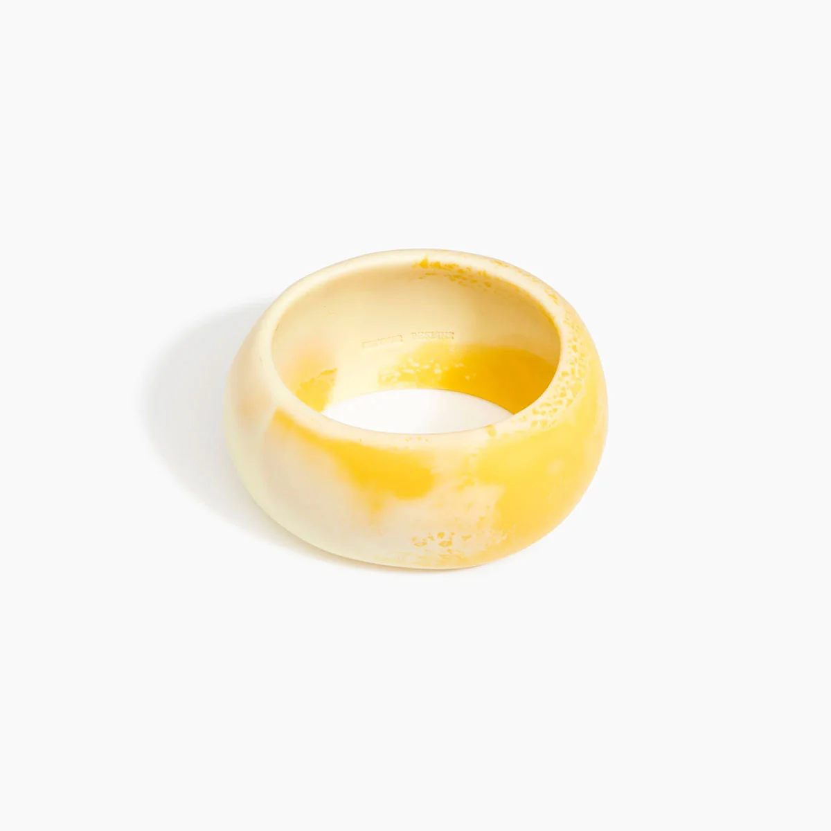 Oval Bangle Large Daisy Wide Fit - Dinosaur Designs - Image 2