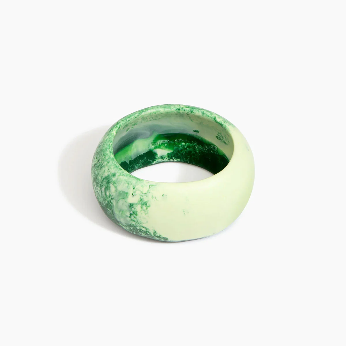 Oval Bangle Large Grass Narrow Fit - Dinosaur Designs