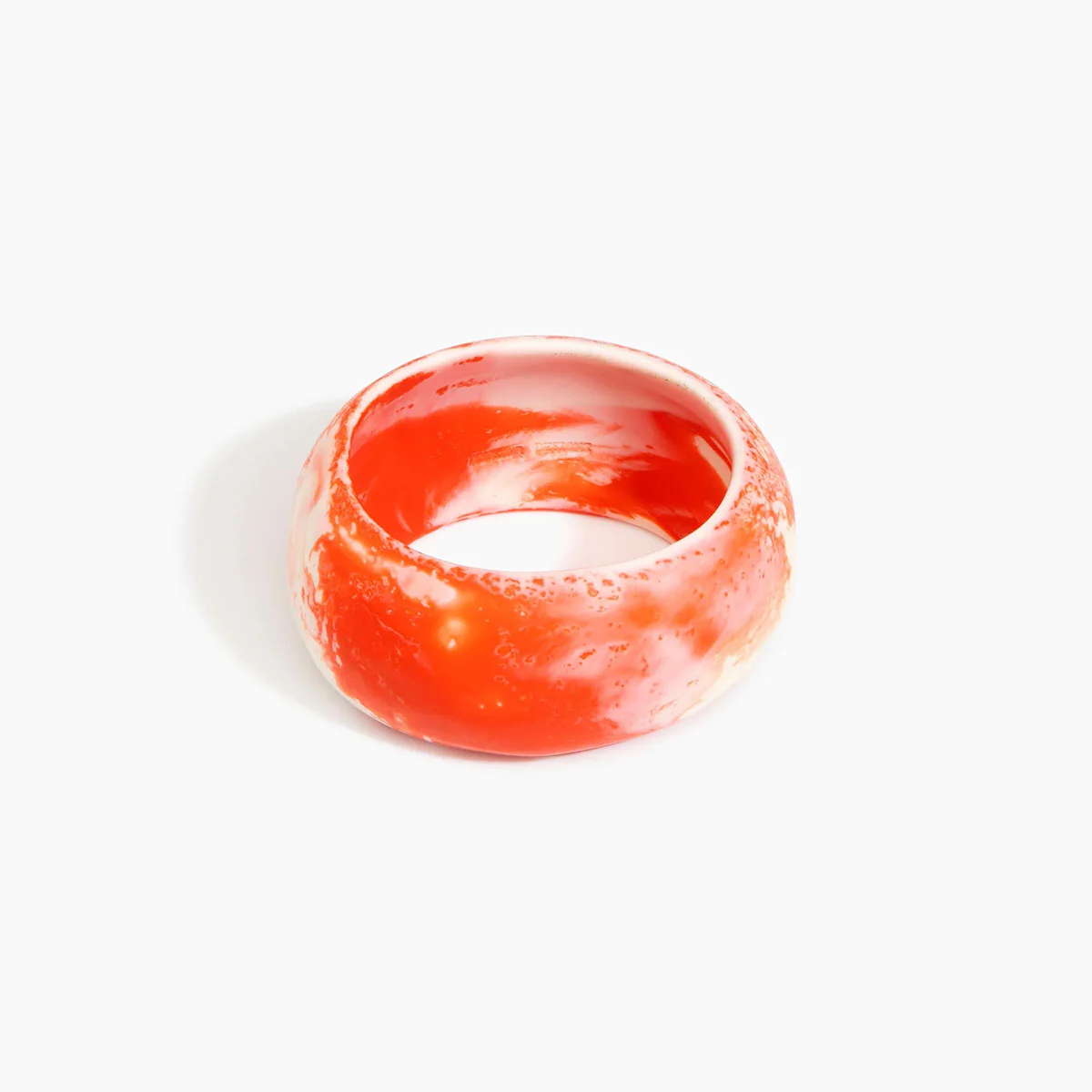 Oval Bangle Large Strawberry Wide Fit - Dinosaur Designs