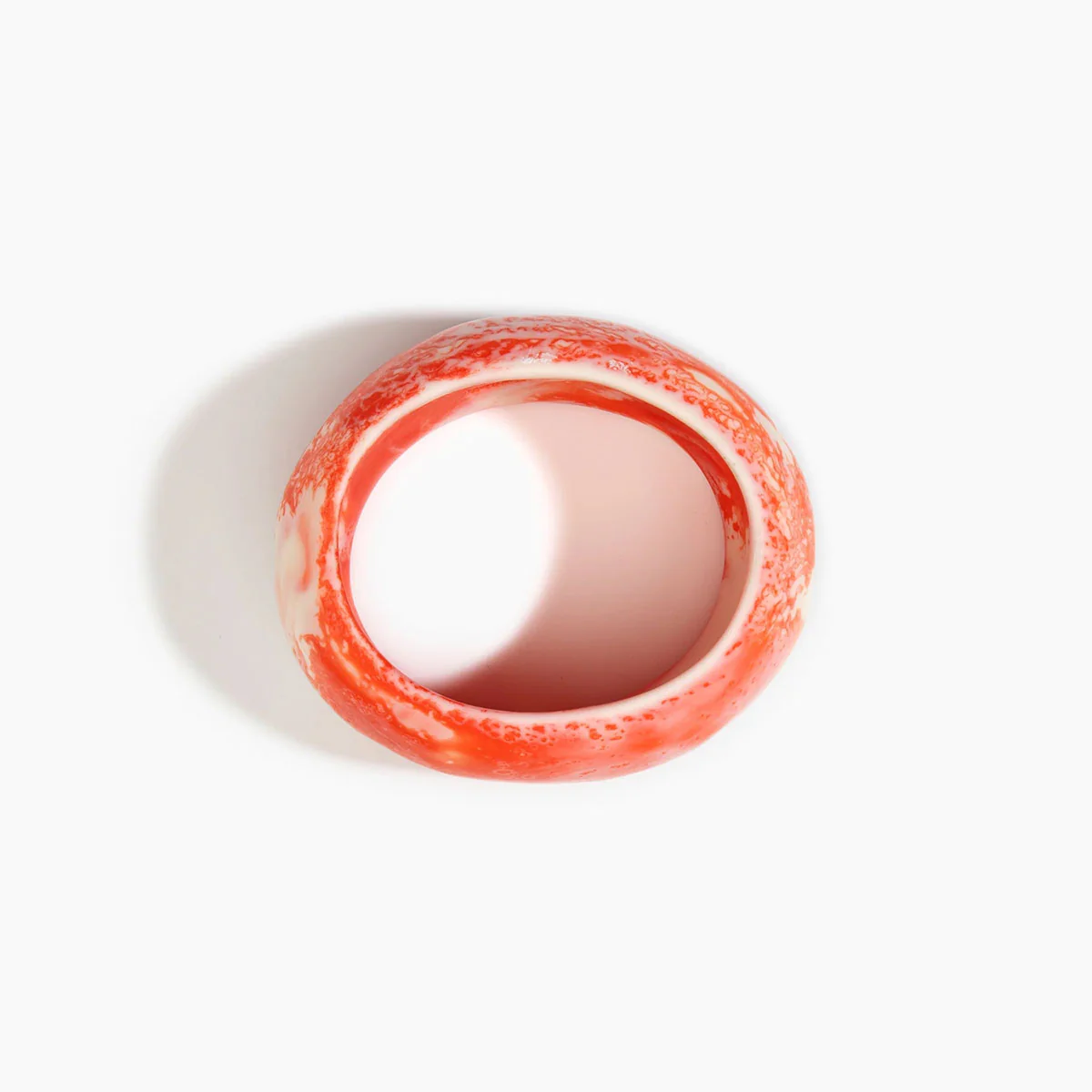 Oval Bangle Large Strawberry Wide Fit - Dinosaur Designs - Image 2