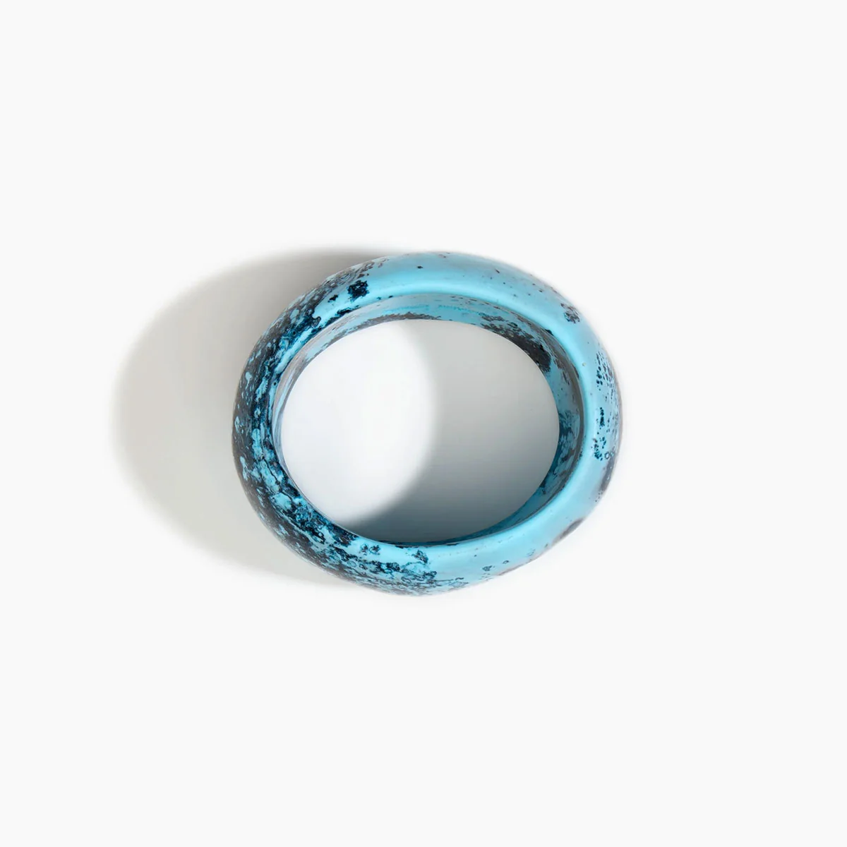 Oval Bangle Large Water Narrow Fit - Dinosaur Designs - Image 2