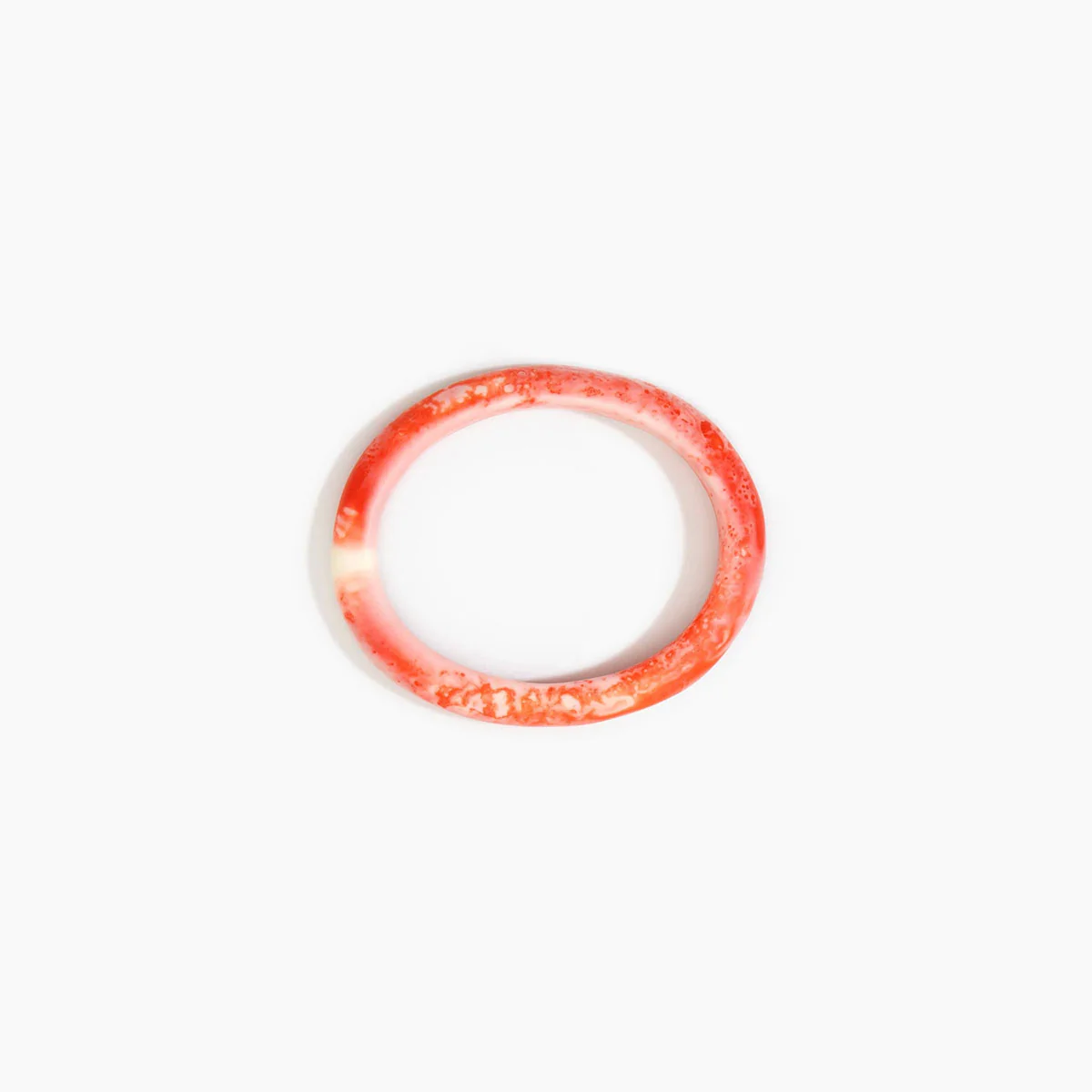 Oval Bangle Small Strawberry Narrow Fit - Dinosaur Designs - Image 2