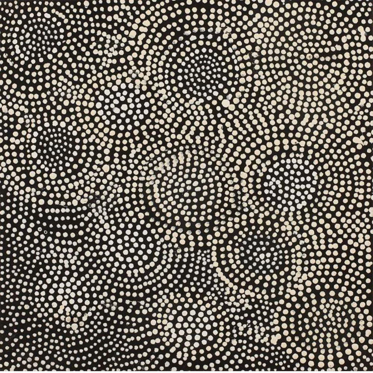 Painting 30x30cm Lola Nampijinpa Brown Ngapa Jukurrpa (Water Dreaming) - Warlukurlangu