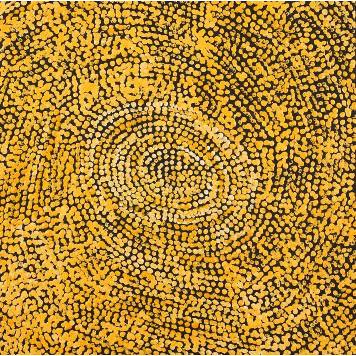 Painting 30x30cm prestretched Sarah Napurrurla Leo Ngapa Jukurrpa (Water Dreaming) - Warlukurlangu