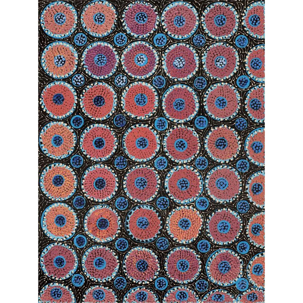 Painting 61x41cm Drusilla Nangala Spencer Watiya-warnu Jukurrpa (Seed Dreaming) - Warlukurlangu