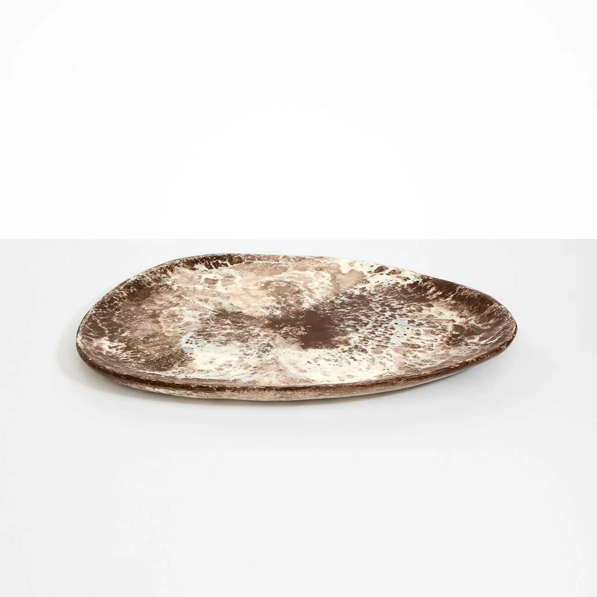 Pebble Platter Large Cappuccino - Dinosaur Designs
