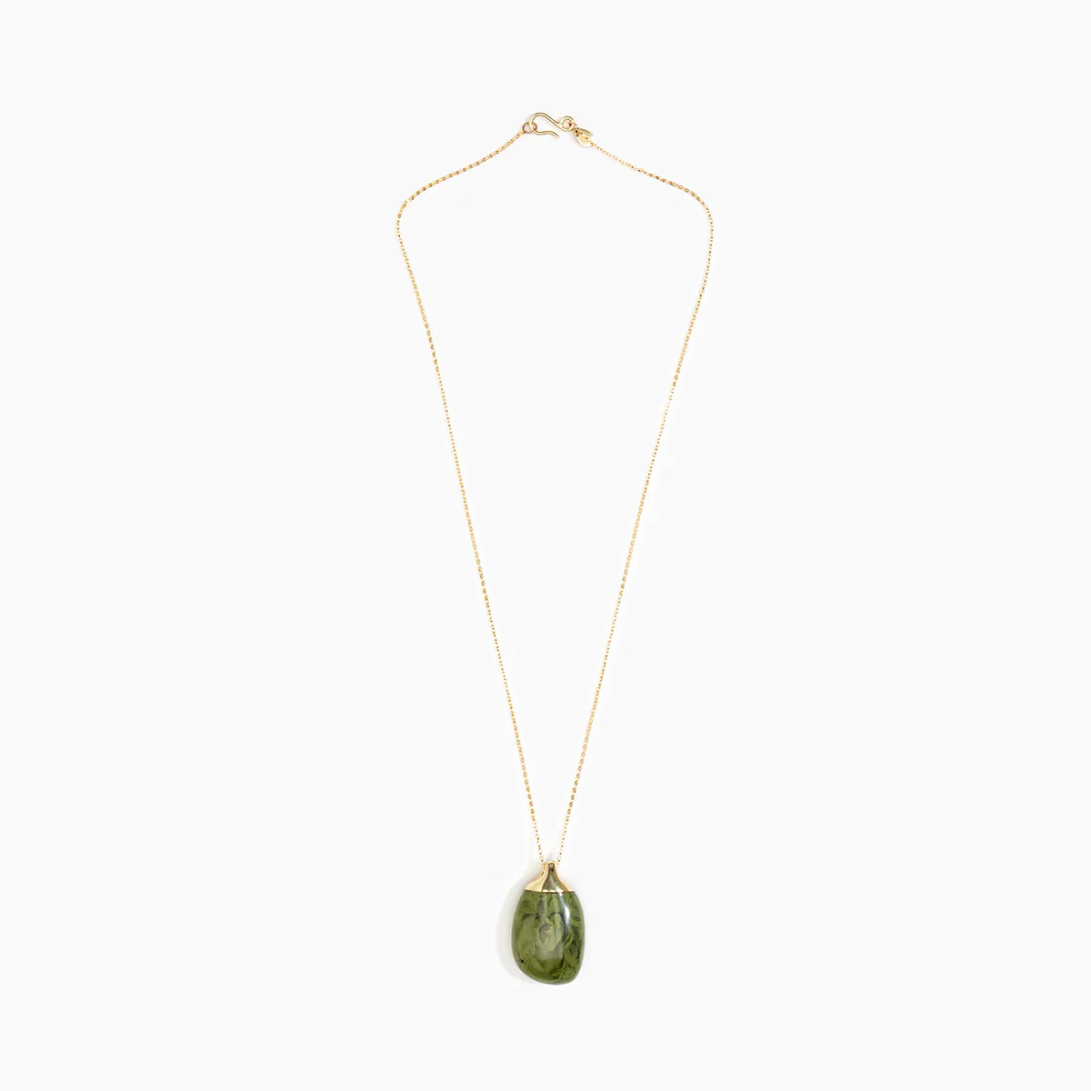 Pendant River Rock MED Olive - Dinosaur Designs