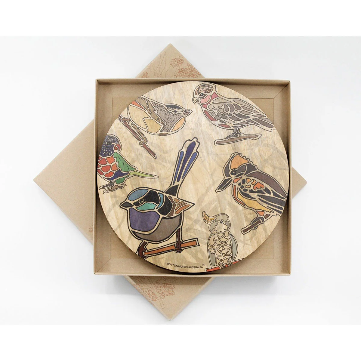 Placemat Set of 4 Colourful Birds - Buttonworks