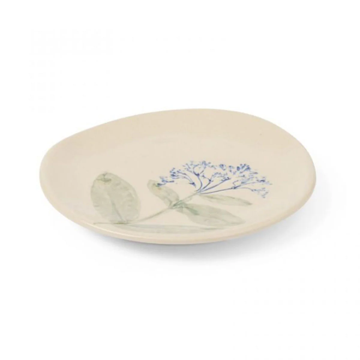 Plate Botanical Blue - Madras Link