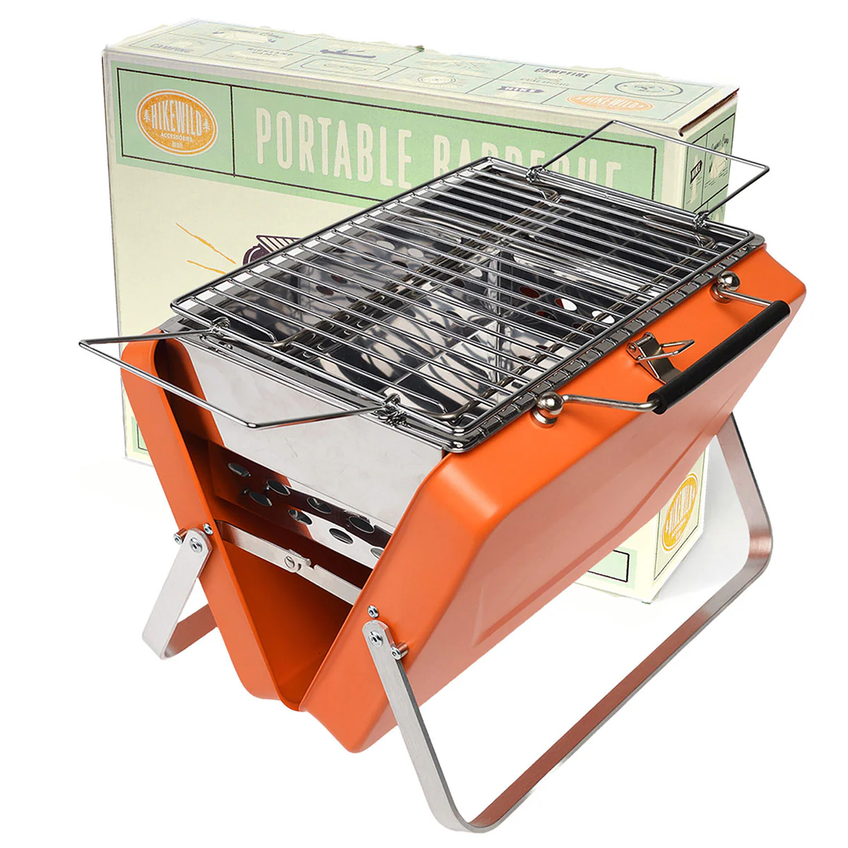 Portable Suitcase BBQ Orange - Bobangles