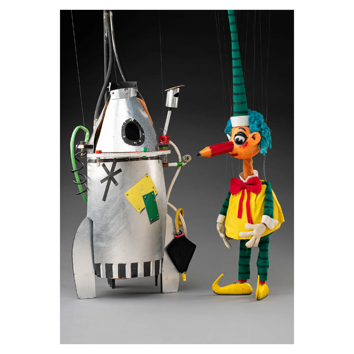 Postcard Mr Squiggle and Rocket
