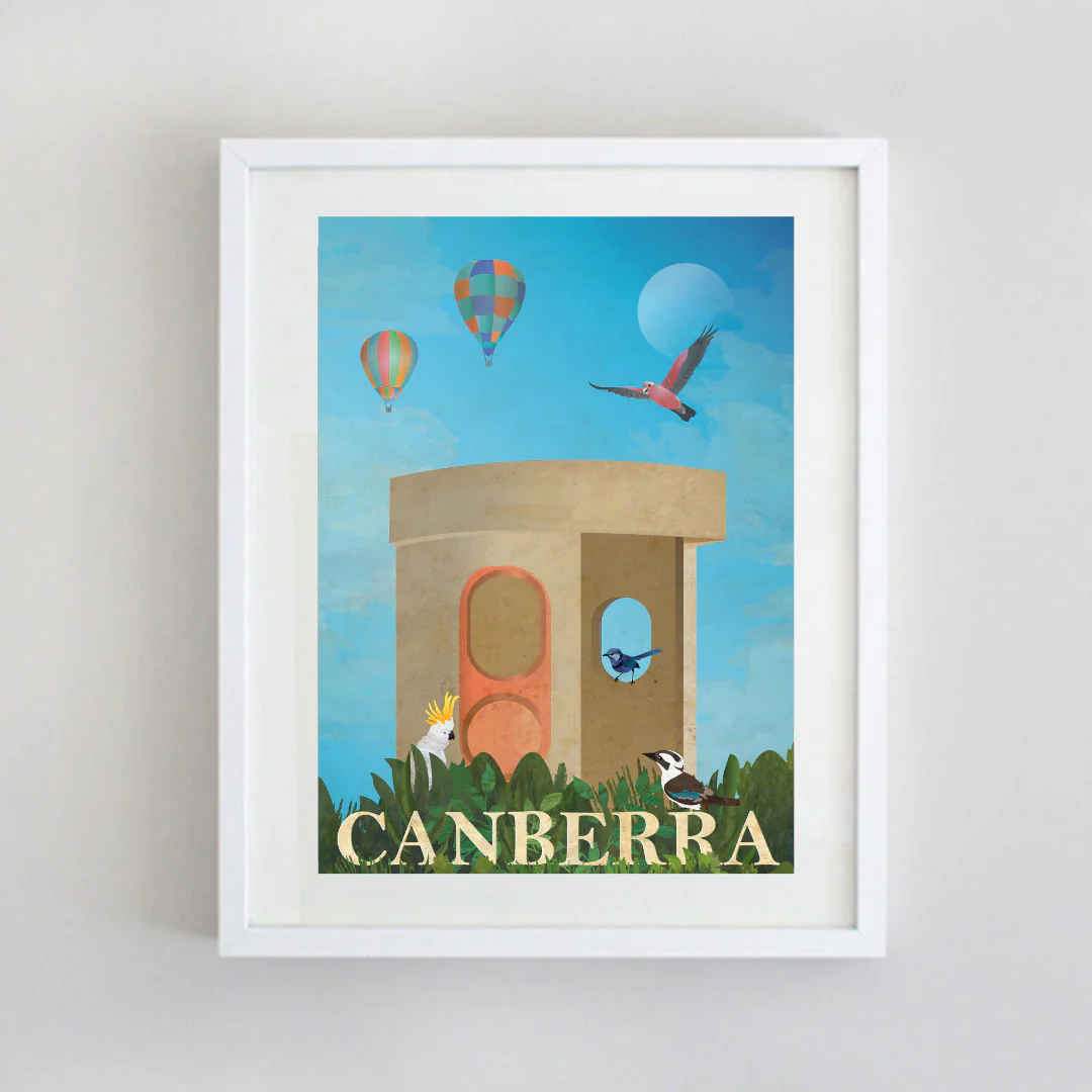 Print A4 Canberra Bus Stop - La Source