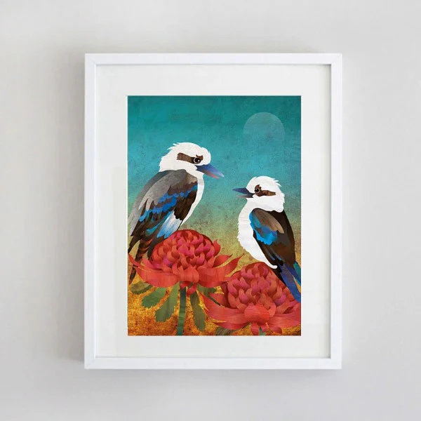 Print A4 Kookaburra Bird Song - La Source