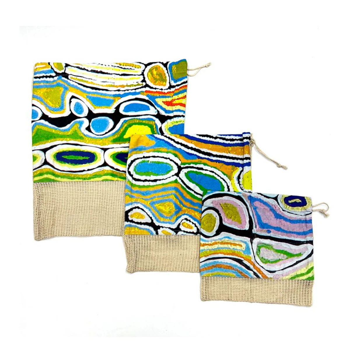 Produce Bags Set of 3 Judy Watson JWA628 - Better World Arts