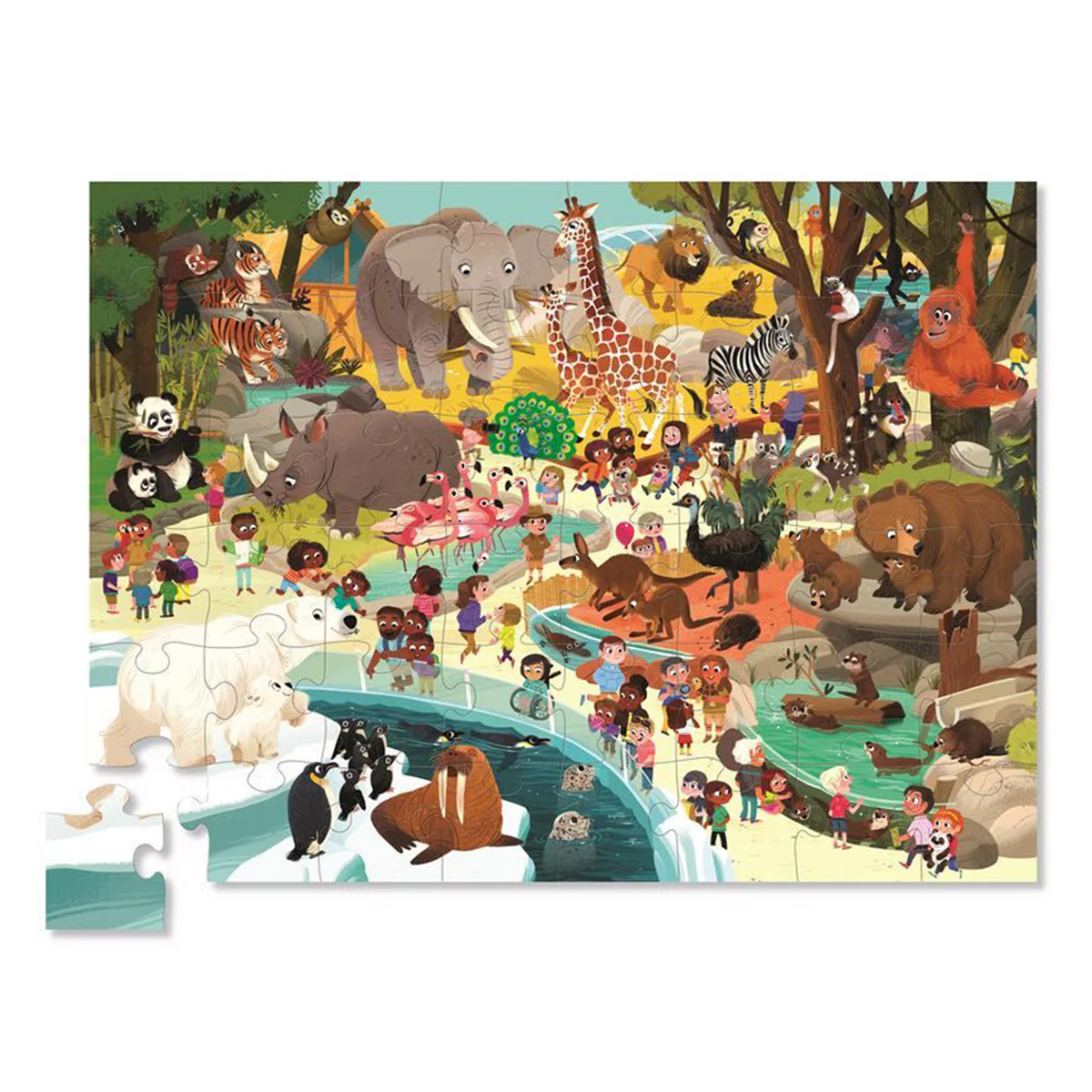 Puzzle Day at the Zoo 48pc - Crocodile Creek - Image 2
