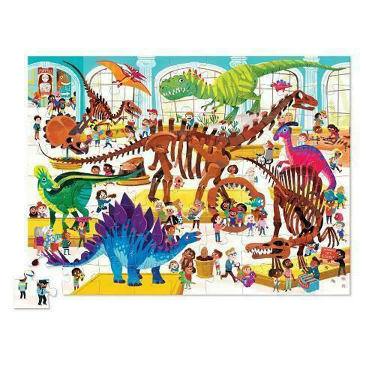 Puzzle Dinosaurs Day at the Museum 48pc - Crocodile Creek - Image 2