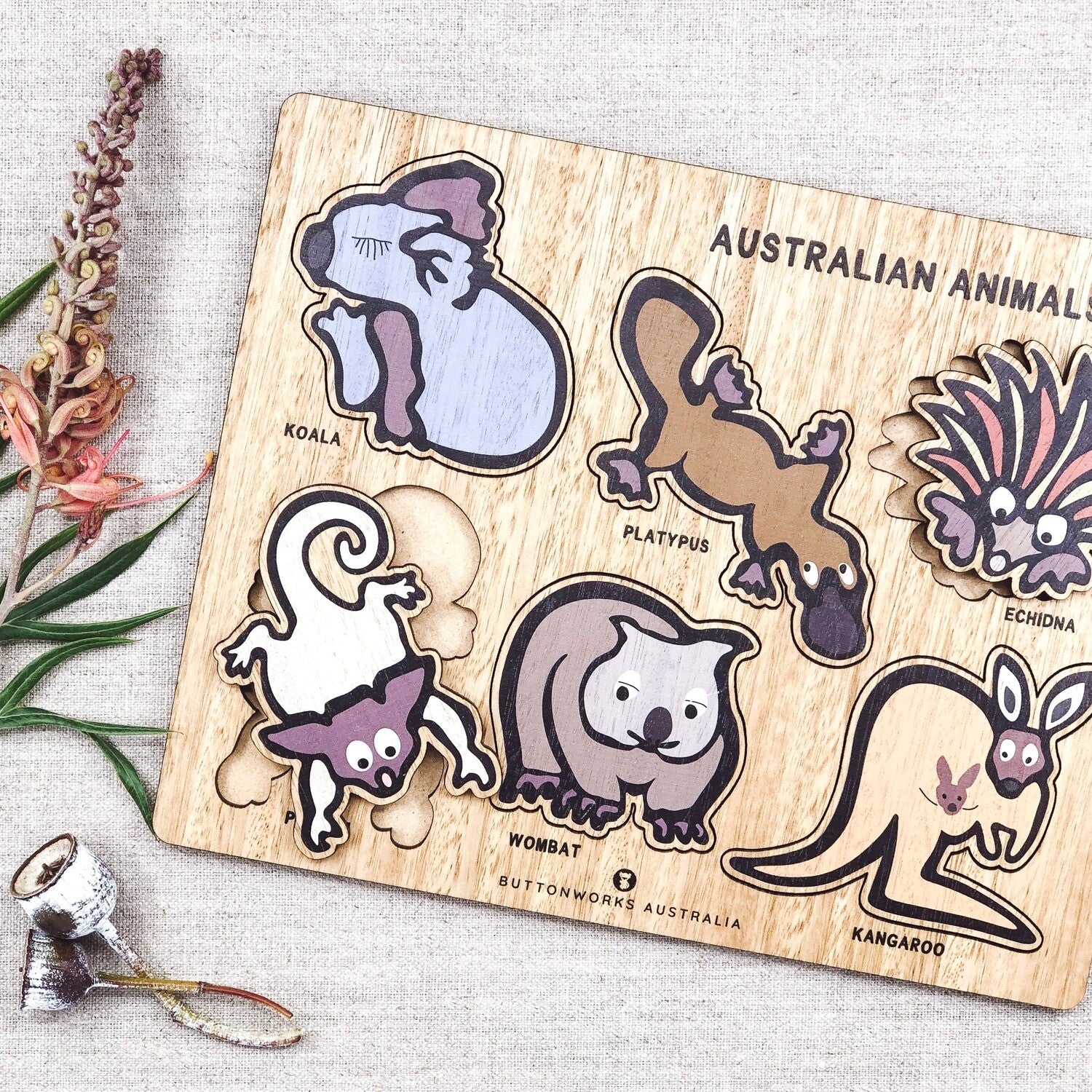 Puzzle Jolly Animals - Buttonworks - Image 3