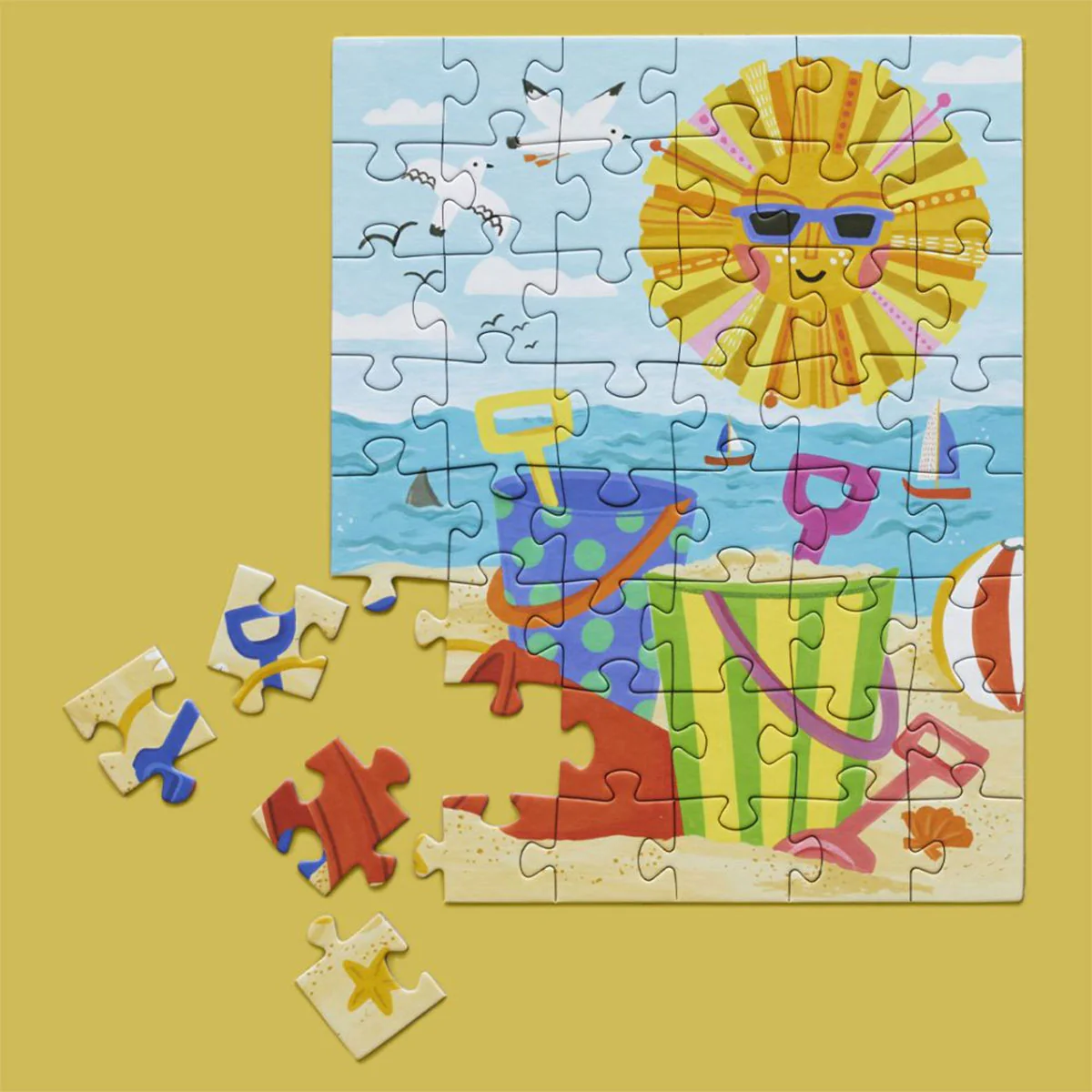Puzzle Snax 48pc Beach Play - Bobangles - Image 2