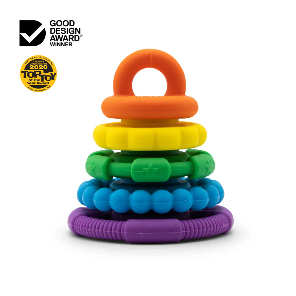 Rainbow Stacker & Teether Toy Rainbow - Jellystone