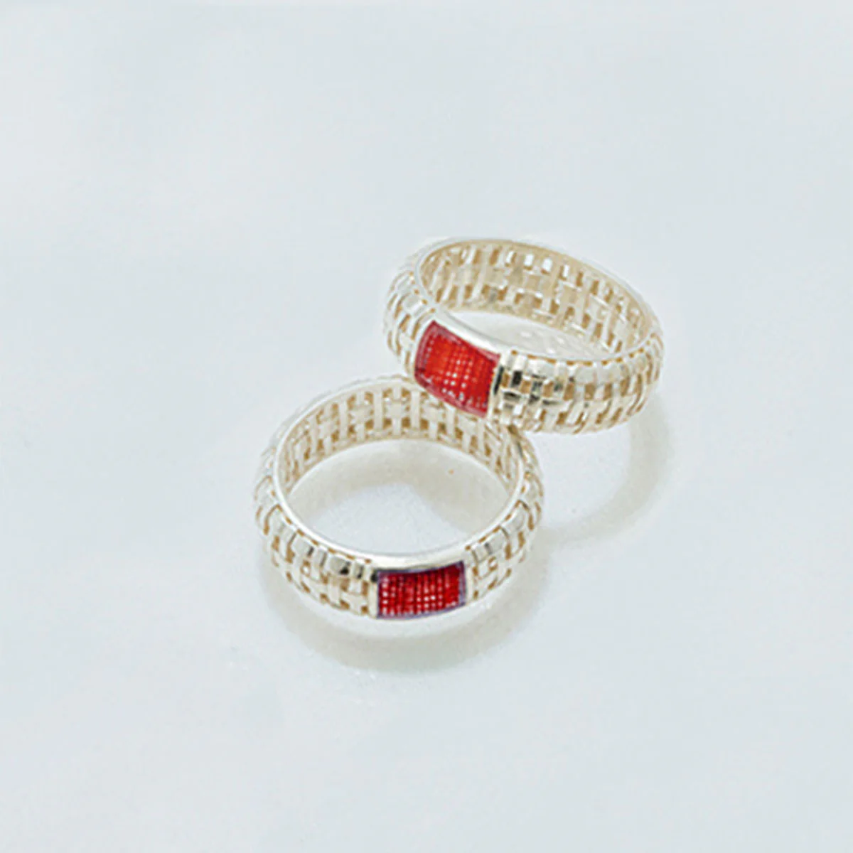 Ring Hansan Mosi Texture Red - Orbis