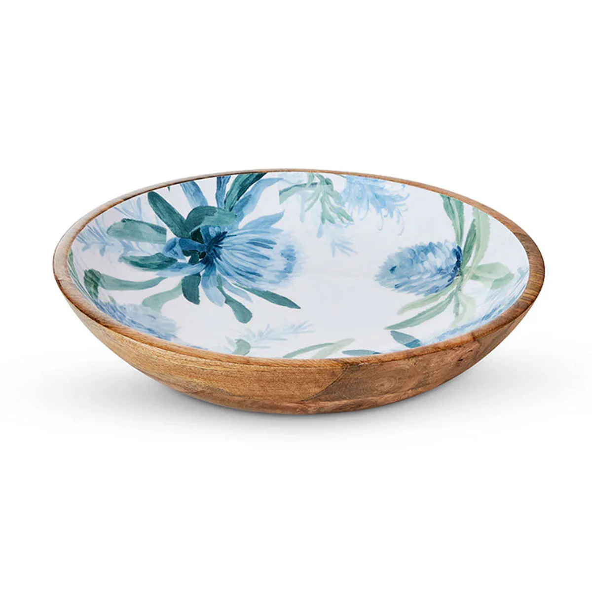 Salad Bowl Moama Blue 35cmx7.5cm - Madras Link